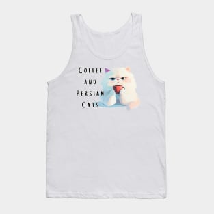 Coffee and Persian Cats Tank Top